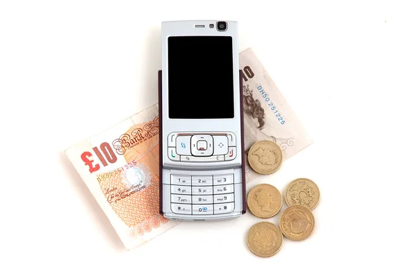 Handy und Geld — Stockfoto