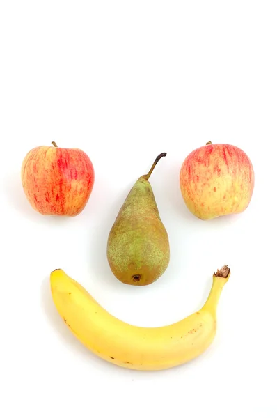 행복 한 과일 얼굴 — 스톡 사진