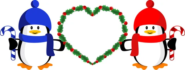 Vánoční srdce — Stockový vektor
