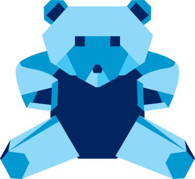 Origami Bear clipart