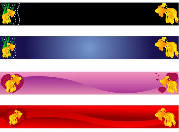 Banderas de color — Vector de stock