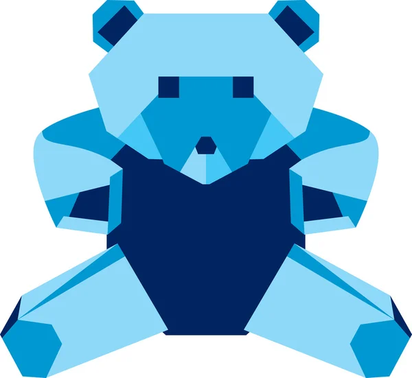 Орігамі ведмідь — стоковий вектор