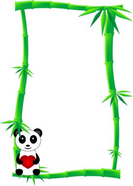 Bamboo banner clipart