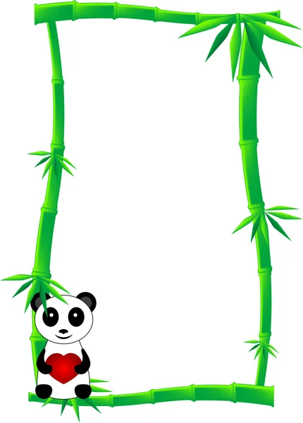 Bandiera di bambù — Vettoriale Stock