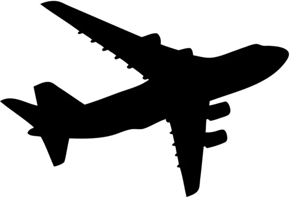 Силует літака — стоковий вектор