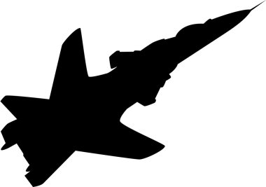 Aeroplane Silhouette clipart