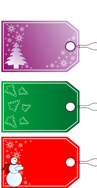 Christmas Gift Tags — Stock Vector