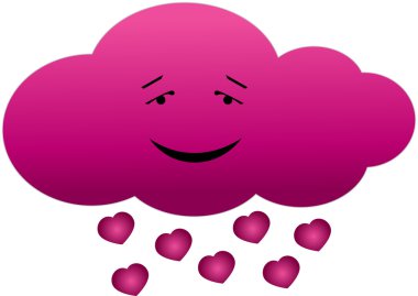 Cloud in love clipart