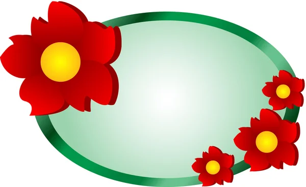 Bandiera del fiore — Vettoriale Stock