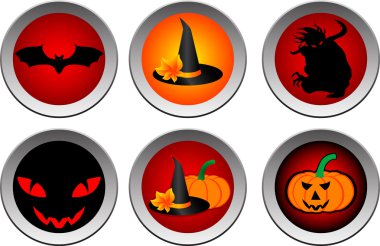 Hallooween drink coasters clipart