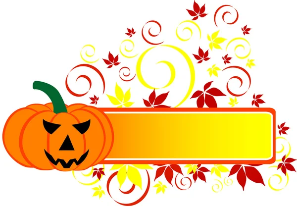 Banner de Halloween — Vector de stock