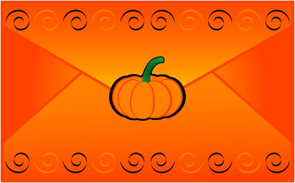 Carta de Halloween — Vector de stock