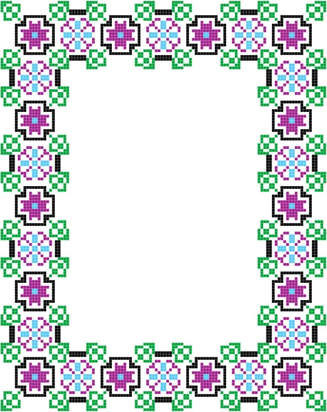 Мозаичная рамка — стоковый вектор