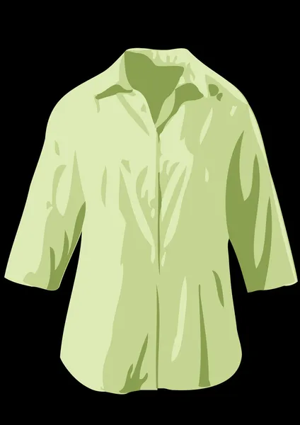 Camisa verde — Vector de stock