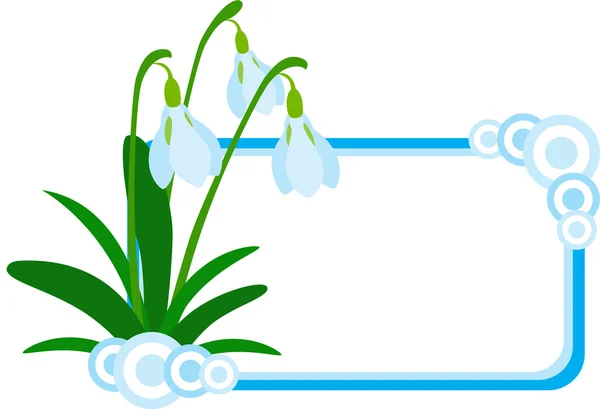 Banner de nieve — Vector de stock