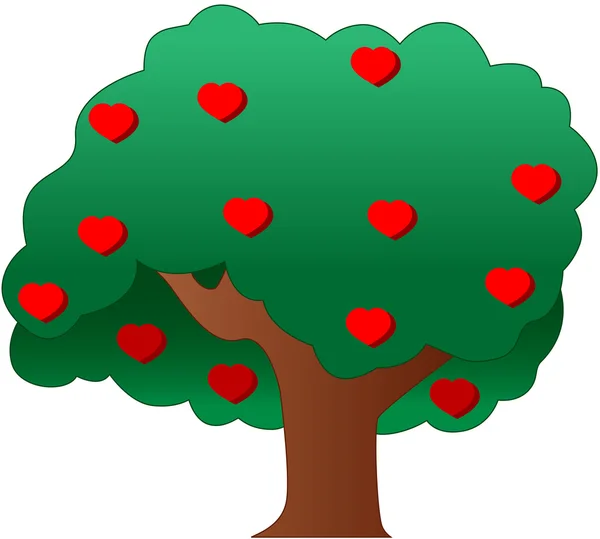 Дерево серця — стоковий вектор