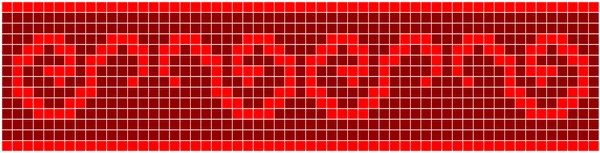 Röd mosaik — Stock vektor