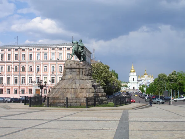 stock image Bogdan Khmelnitsky statue