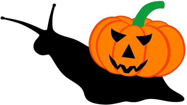 Caracol de Halloween — Vector de stock