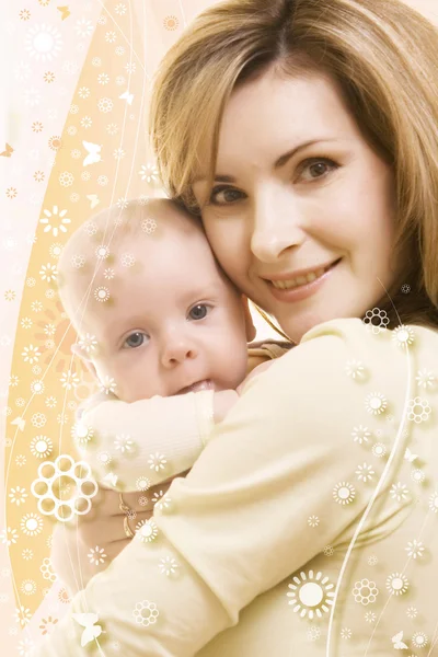 Baby och mamma — Stockfoto