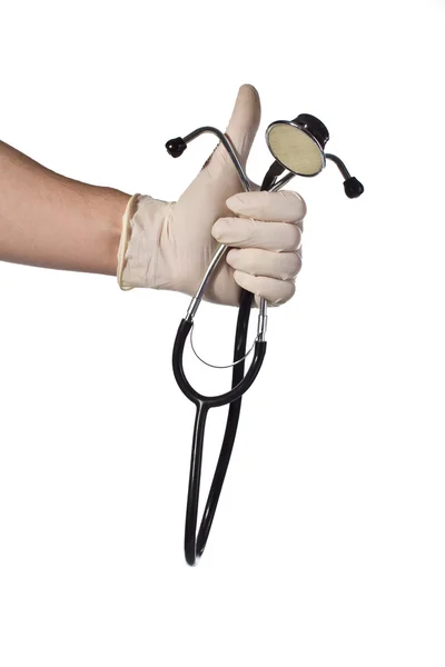 Ruka s stetoskop — Stock fotografie