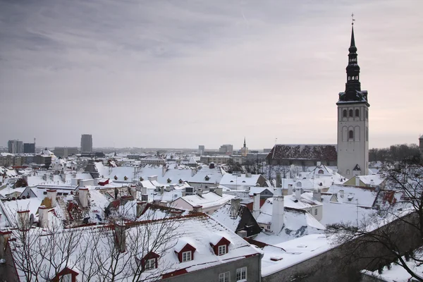 Tallinn no inverno Fotografia De Stock