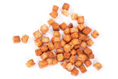 Delicious croutons isolated clipart