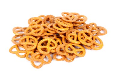 Delicious mini pretzels clipart