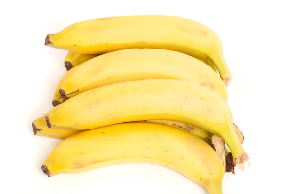 Ripe bananas isolated on white — Stock Photo, Image