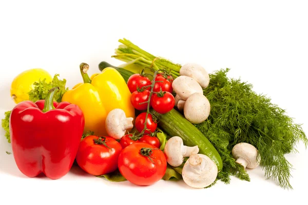 Massa färska grönsaker — Stockfoto