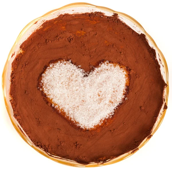 Valentine pudding — Stock Photo, Image