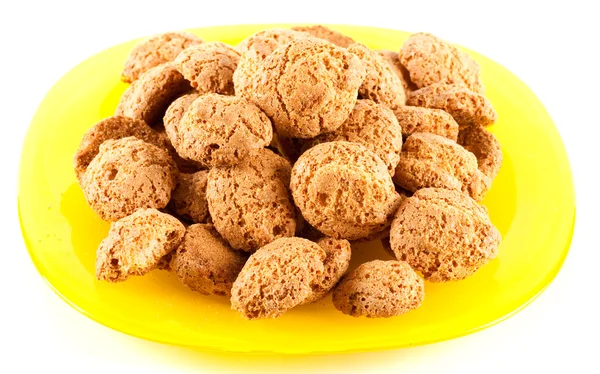 Amaretti - tradiční italský soubory cookie — Stock fotografie