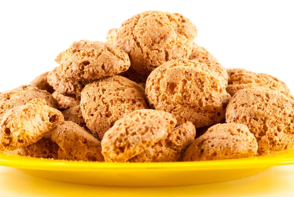 Amaretti - tradiční italský soubory cookie — Stock fotografie