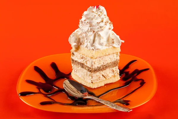 Crème dessert slagroom — Stockfoto