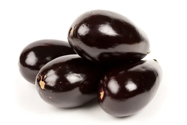 Fresh bio eggplants isolated — Stock Photo, Image