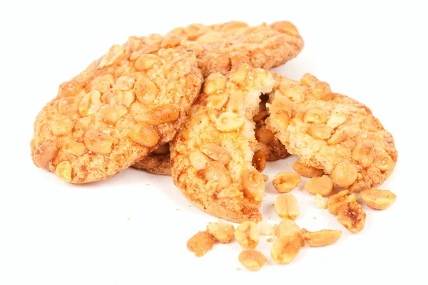Biscuits with peanuts — Stock Photo, Image