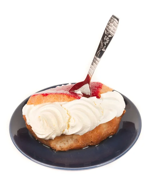 Crème dessert slagroom — Stockfoto