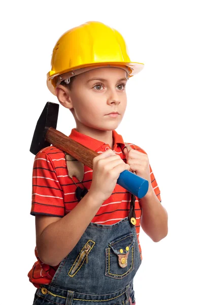 Lilla byggnadsarbetare — Stockfoto