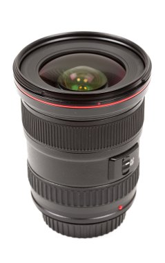 lens üzerinde beyaz izole