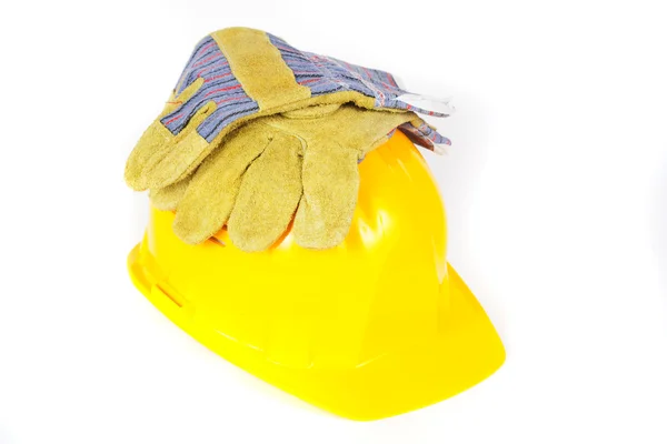 Bescherming helm en handschoenen — Stockfoto