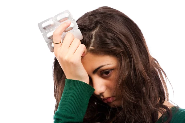 Kobiety z migreną — Zdjęcie stockowe