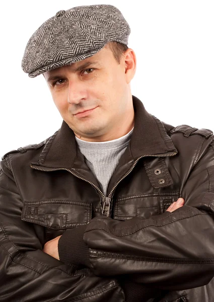 Moderní mladý muž s kloboukem — Stock fotografie