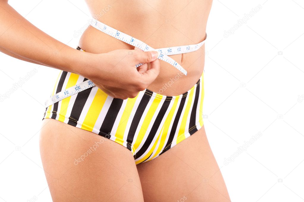 Slim woman torso