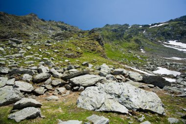 manzara fagaras dağlarda, Romanya