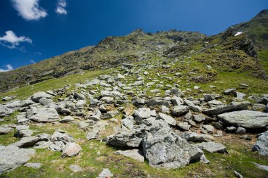 manzara fagaras dağlarda, Romanya