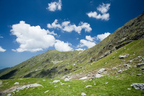 Landschap in de bergen van fagaras, Roemenië — Stockfoto