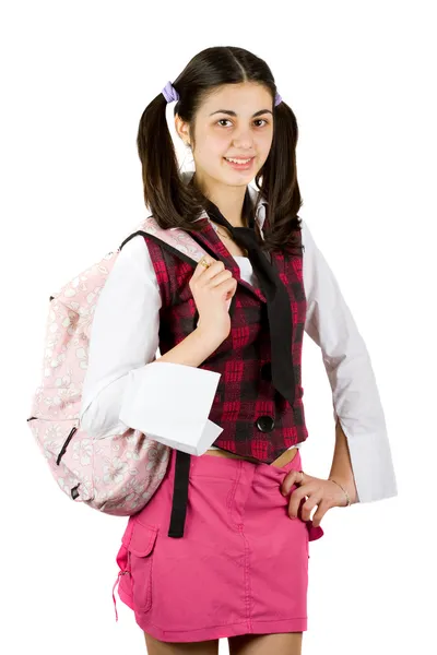 Hispanic schoolmeisje — Stockfoto