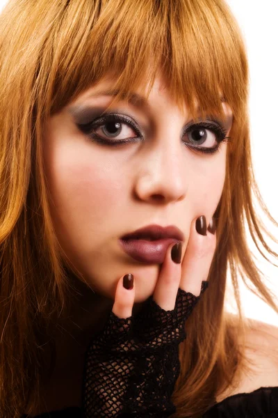 Gothic oder Emo Girl — Stockfoto
