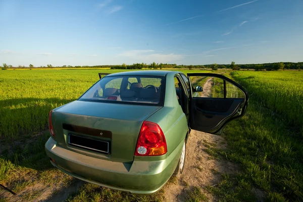 Car on a country side road — Stock Photo, Image