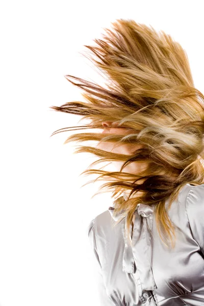 Gyönyörű szőke haj essek — Stock Fotó